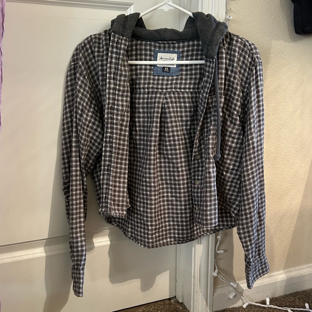 hooded flannel ๐ญ - Picture 2 of 4